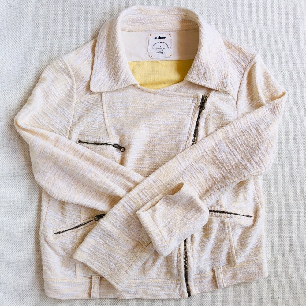 Anthropologie Allihop Cotton Moto Jacket - Picture 2 of 8